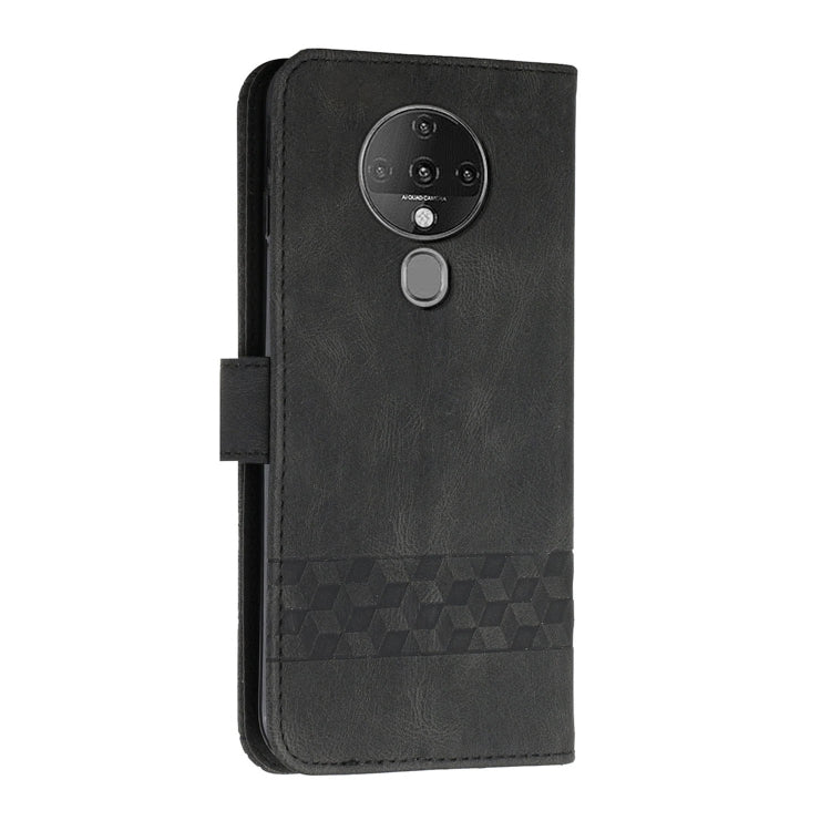 For Tecno Spark 6 Cubic Skin Feel Flip Leather Phone Case