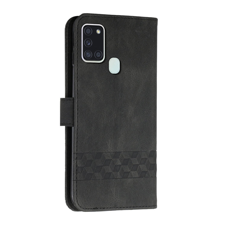 For Tecno Spark 6 Go Cubic Skin Feel Flip Leather Phone Case