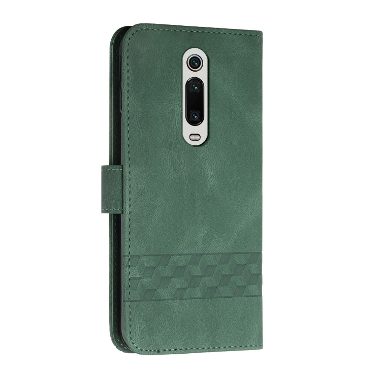For Xiaomi Mi 9T / Redmi K20 Cubic Skin Feel Flip Leather Phone Case