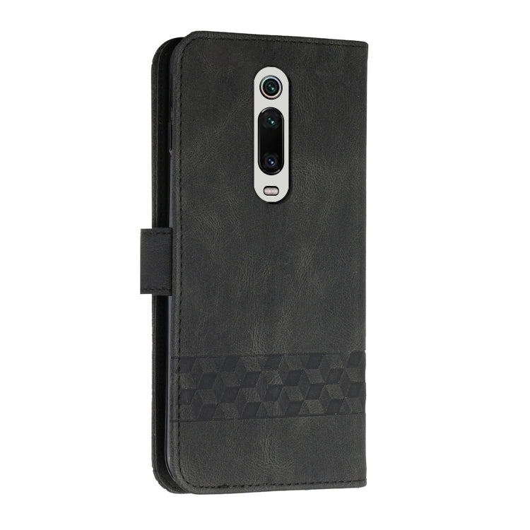 For Xiaomi Mi 9T / Redmi K20 Cubic Skin Feel Flip Leather Phone Case