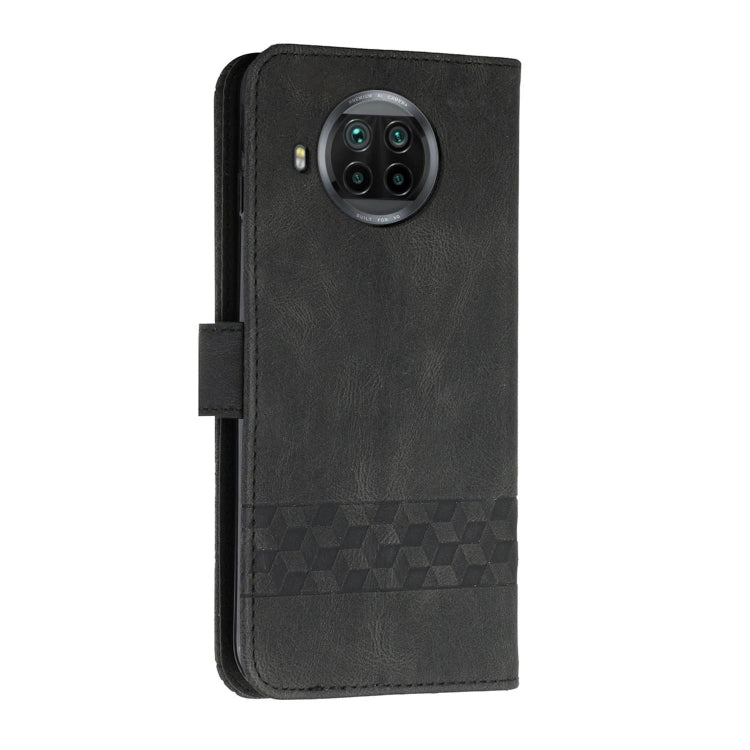 For Xiaomi Mi 10T Lite 5G Cubic Skin Feel Flip Leather Phone Case