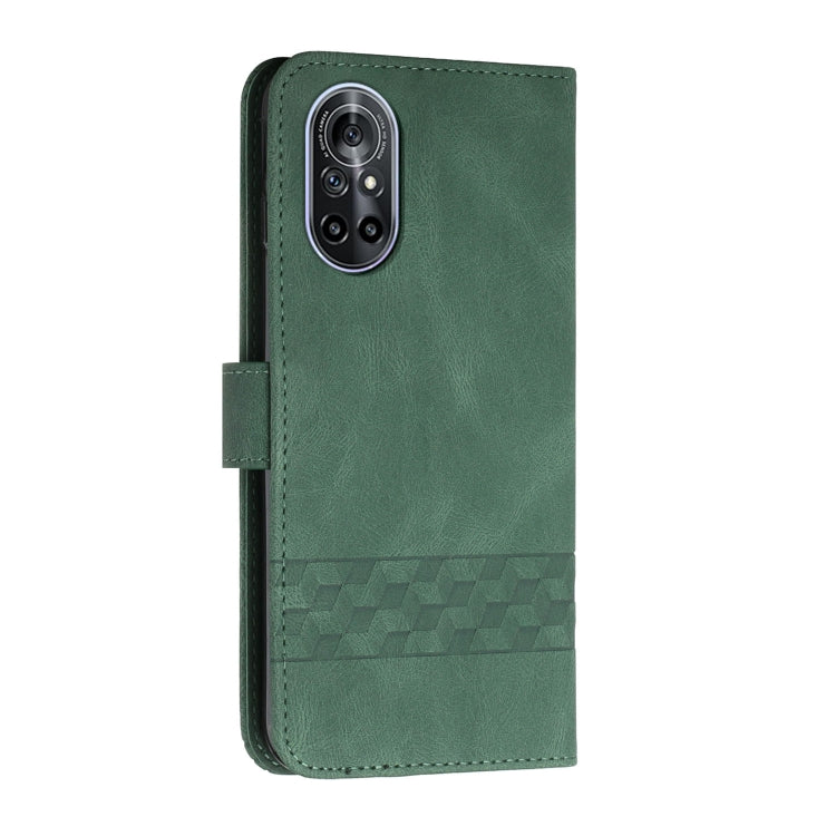 For Huawei nova 9 Cubic Skin Feel Flip Leather Phone Case