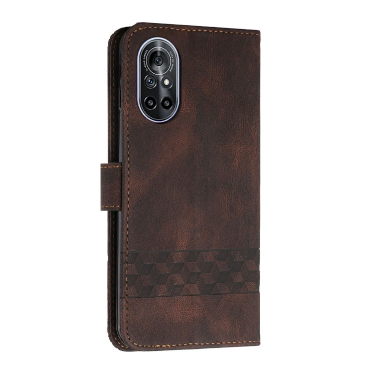 For Huawei nova 9 Cubic Skin Feel Flip Leather Phone Case
