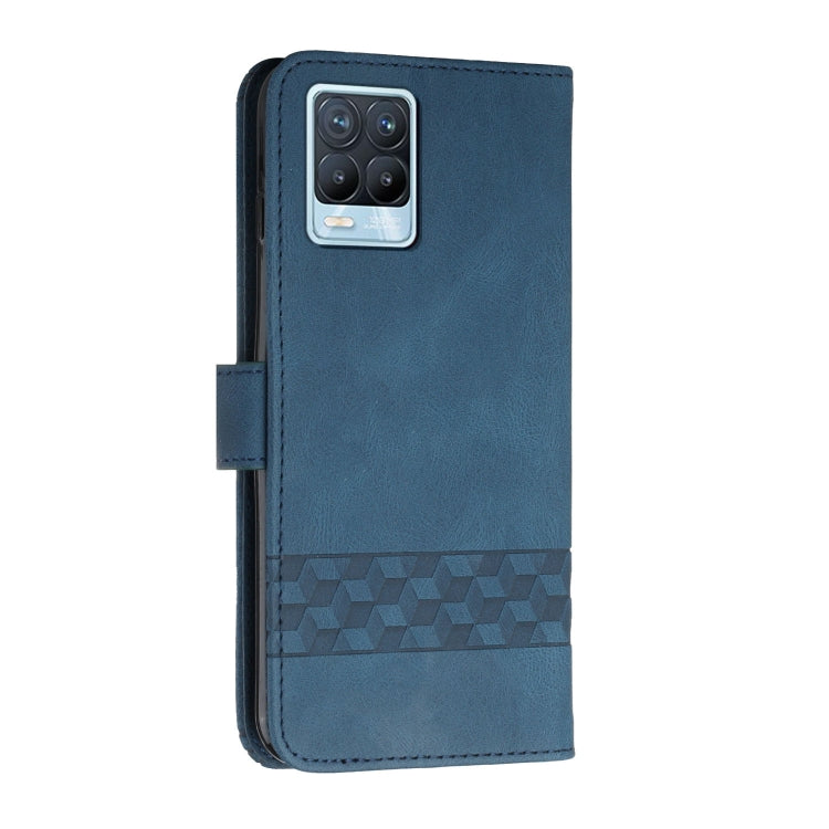 For OPPO Realme 8 / 8 Pro Cubic Skin Feel Flip Leather Phone Case