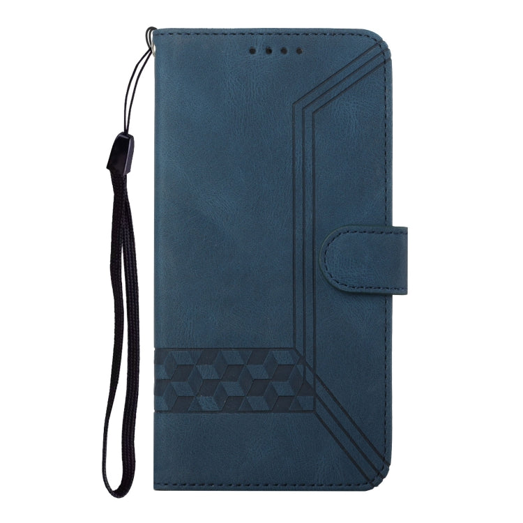 For OPPO Reno5 Pro 5G Cubic Skin Feel Flip Leather Phone Case
