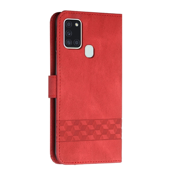 For OPPO Reno5 A Cubic Skin Feel Flip Leather Phone Case