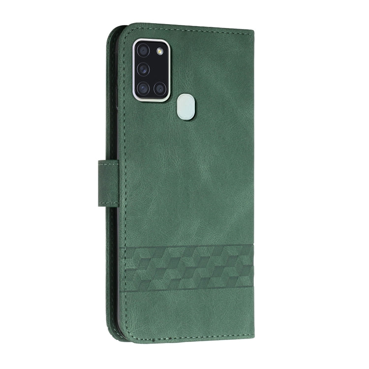 For OPPO Reno5 A Cubic Skin Feel Flip Leather Phone Case