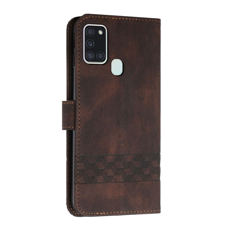 For OPPO Reno5 A Cubic Skin Feel Flip Leather Phone Case