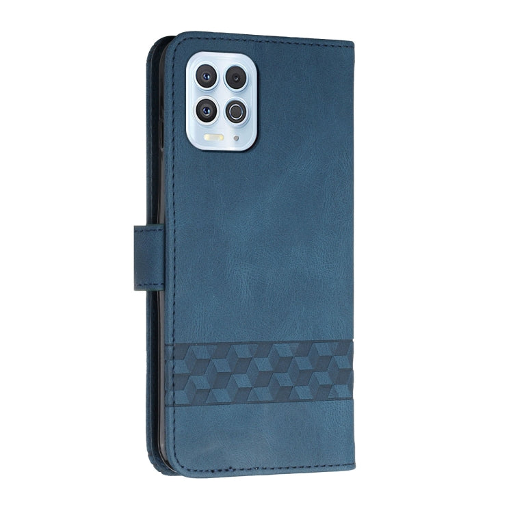 For Motorola Edge S / G100 Cubic Skin Feel Flip Leather Phone Case