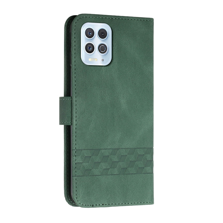 For Motorola Edge S / G100 Cubic Skin Feel Flip Leather Phone Case