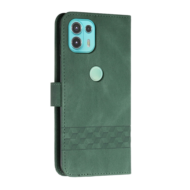 For Motorola Moto G50 5G Cubic Skin Feel Flip Leather Phone Case