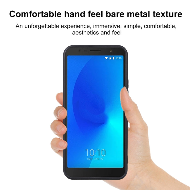 TPU Phone Case For Alcatel 3C 2018(Pudding Black)