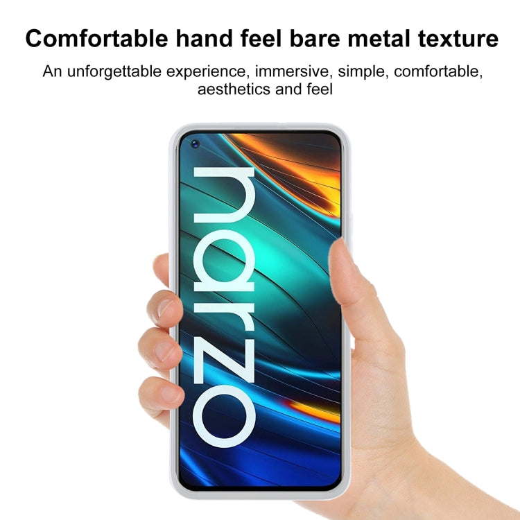 TPU Phone Case For OPPO Realme Narzo(Transparent White)
