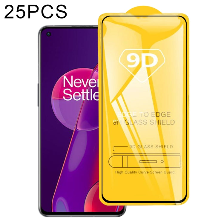 25 PCS 9D Full Glue Screen Tempered Glass Film For OnePlus RT / 9RT 5G