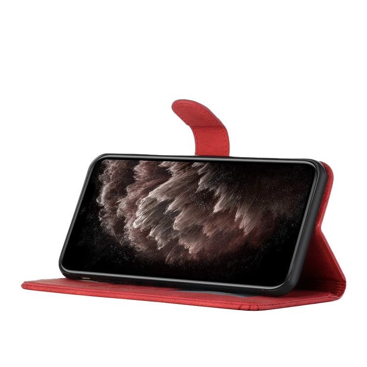 For iPhone 13 mini Cubic Skin Feel Flip Leather Phone Case