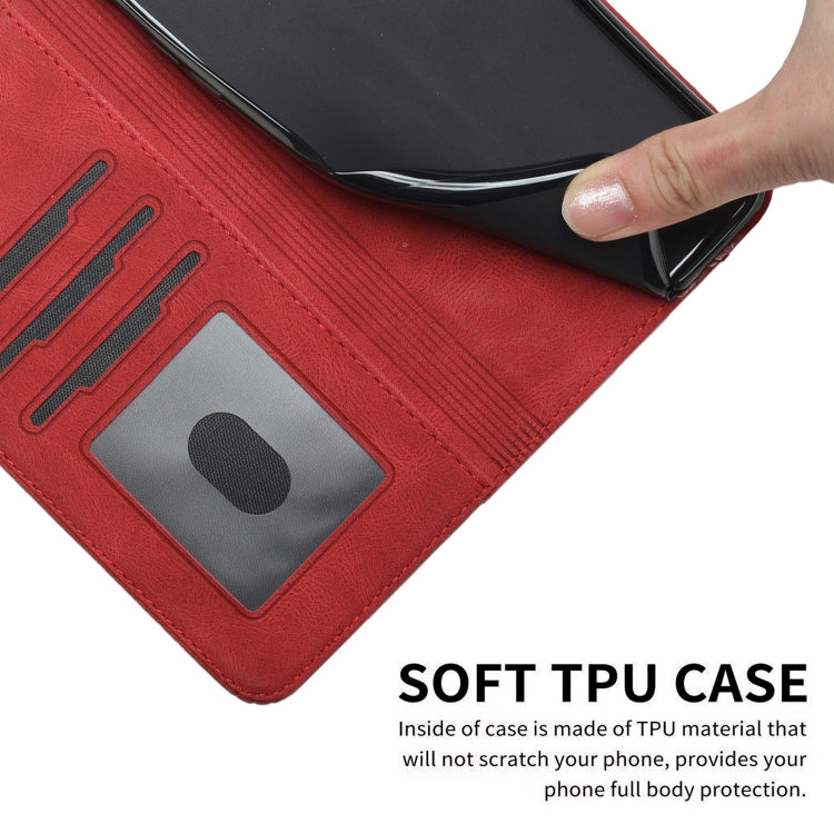 For iPhone 13 mini Cubic Skin Feel Flip Leather Phone Case