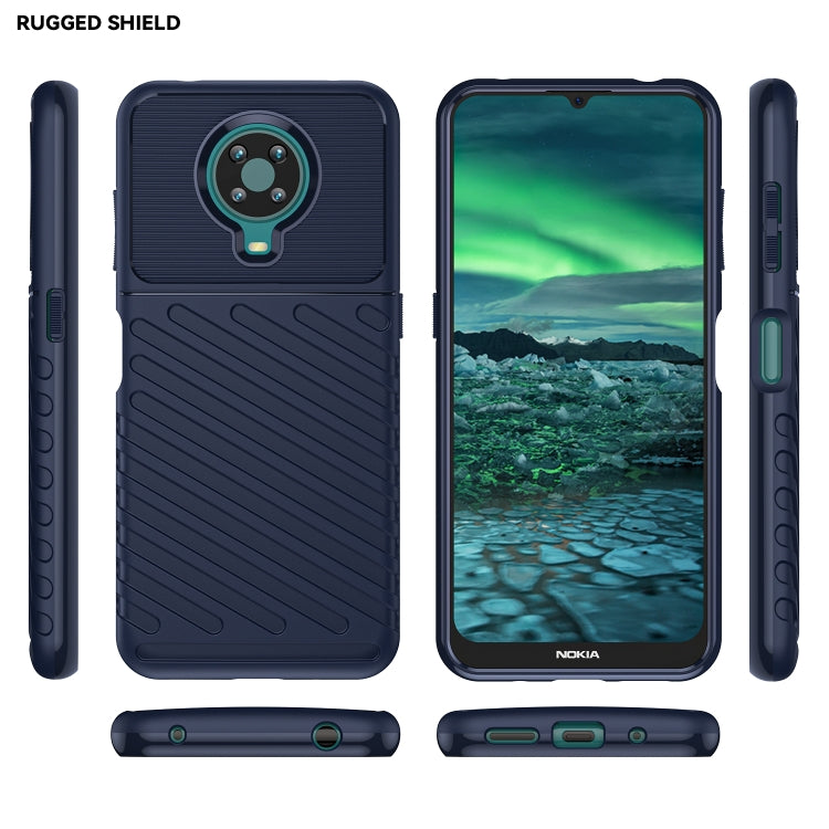 For Nokia 6.3 / 6.4 Thunderbolt Shockproof TPU Soft Phone Case(Blue)
