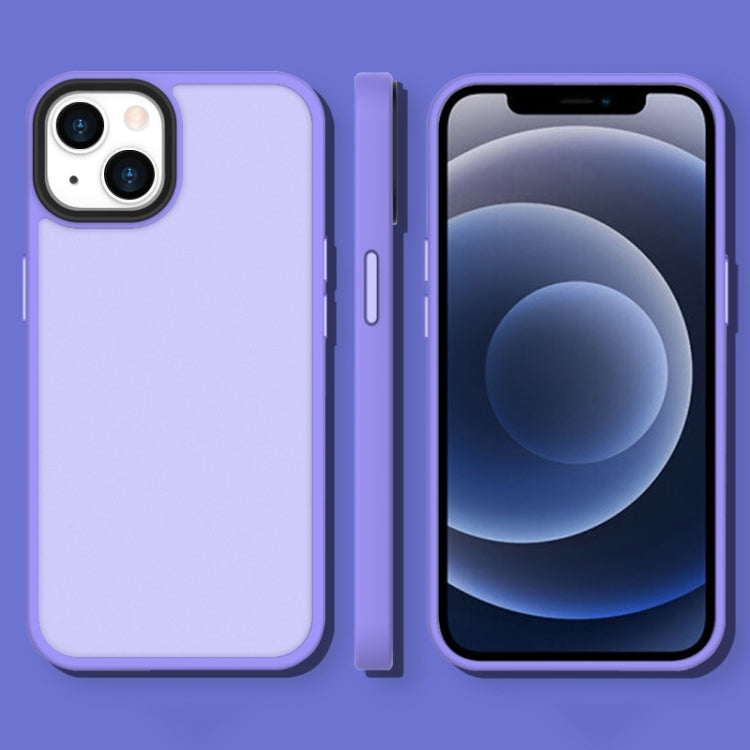 For iPhone 13 mini Translucent Frosted Shockproof Phone Case