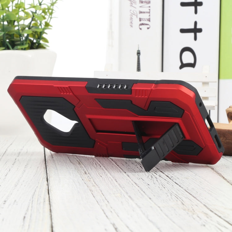 For vivo S1 Pro Vanguard Warrior All Inclusive Double-color Shockproof TPU + PC Phone Case with Holder