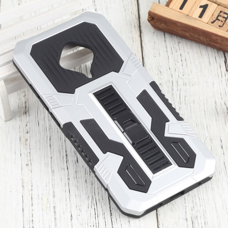 For vivo S1 Pro Vanguard Warrior All Inclusive Double-color Shockproof TPU + PC Phone Case with Holder