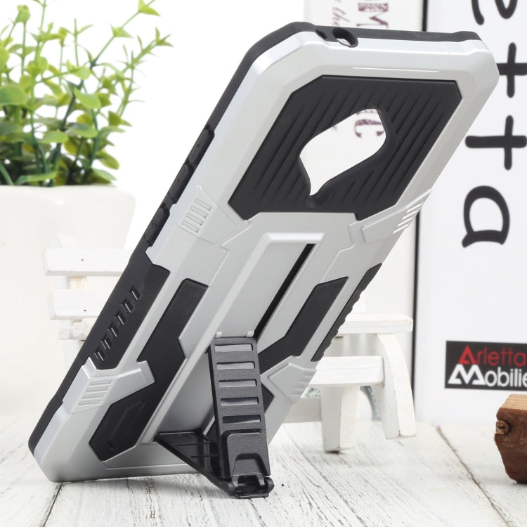 For vivo S1 Pro Vanguard Warrior All Inclusive Double-color Shockproof TPU + PC Phone Case with Holder