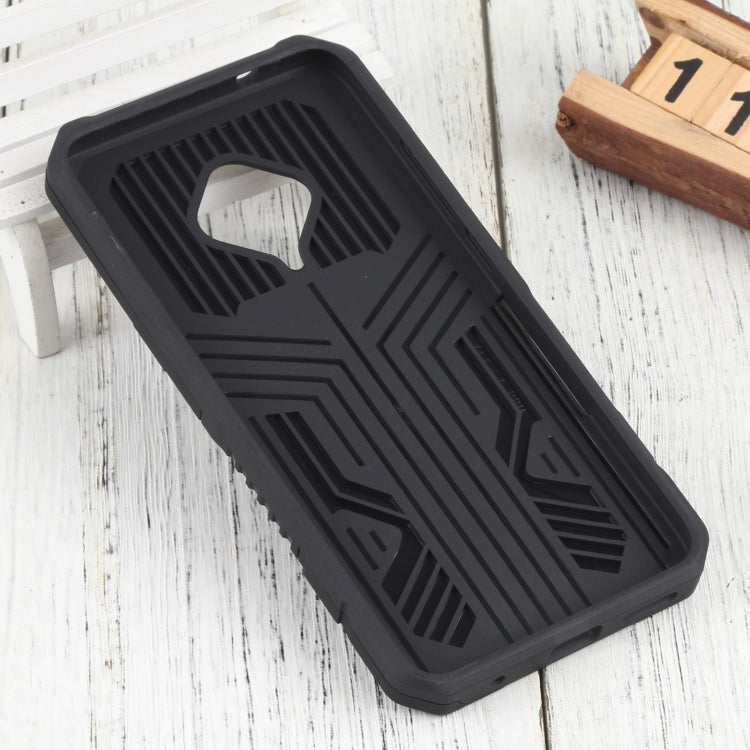 For vivo S1 Pro Vanguard Warrior All Inclusive Double-color Shockproof TPU + PC Phone Case with Holder