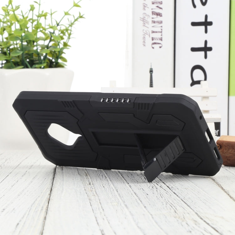 For vivo S1 Pro Vanguard Warrior All Inclusive Double-color Shockproof TPU + PC Phone Case with Holder