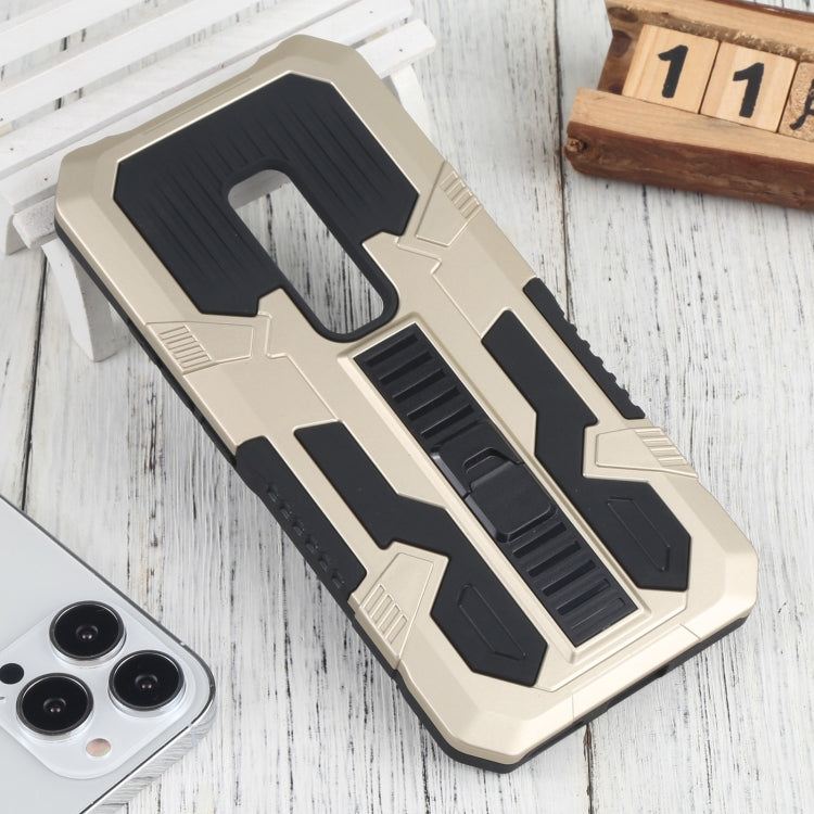 For vivo V17 Pro Vanguard Warrior All Inclusive Double-color Shockproof TPU + PC Phone Case with Holder