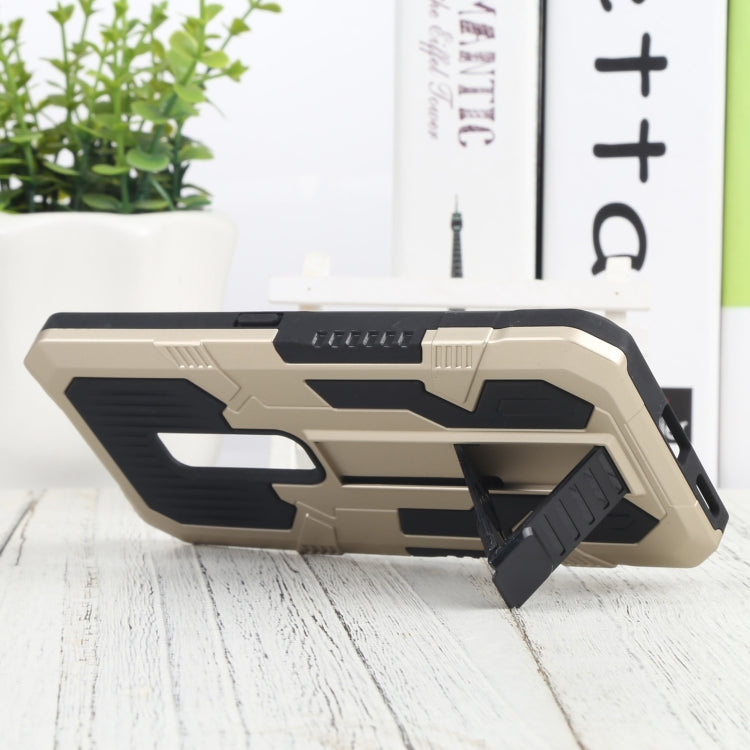 For vivo V17 Pro Vanguard Warrior All Inclusive Double-color Shockproof TPU + PC Phone Case with Holder