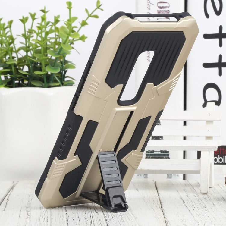 For vivo V17 Pro Vanguard Warrior All Inclusive Double-color Shockproof TPU + PC Phone Case with Holder