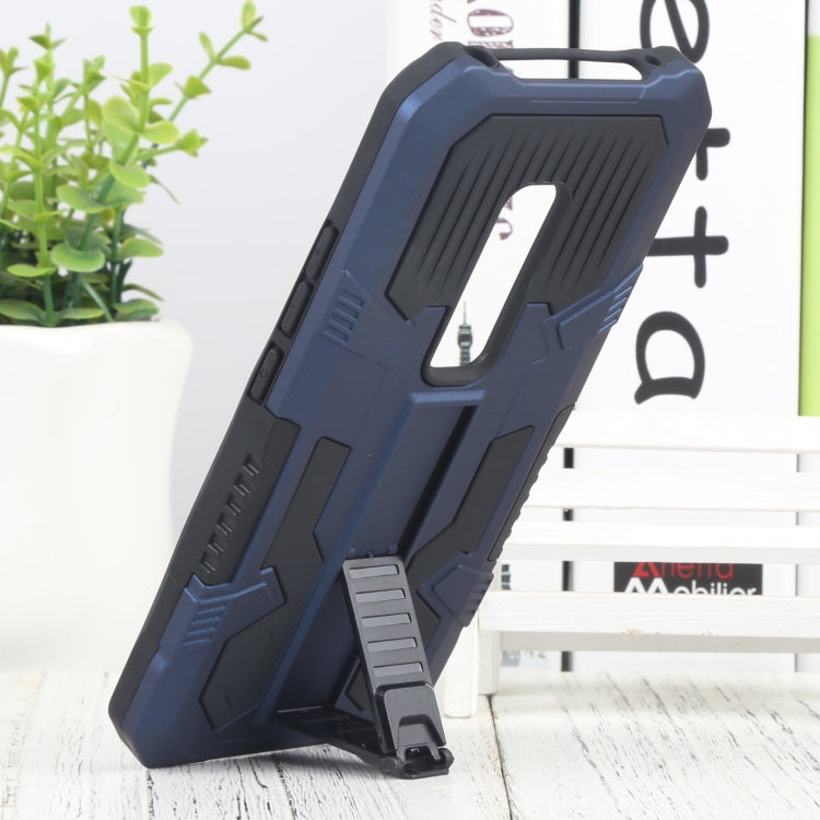 For vivo V17 Pro Vanguard Warrior All Inclusive Double-color Shockproof TPU + PC Phone Case with Holder