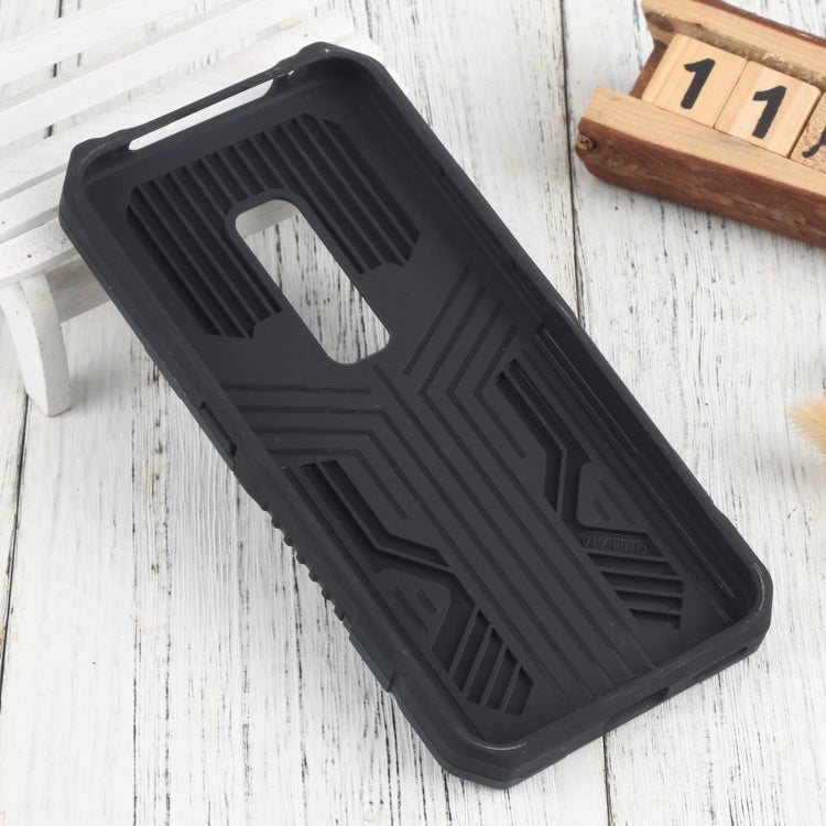 For vivo V17 Pro Vanguard Warrior All Inclusive Double-color Shockproof TPU + PC Phone Case with Holder