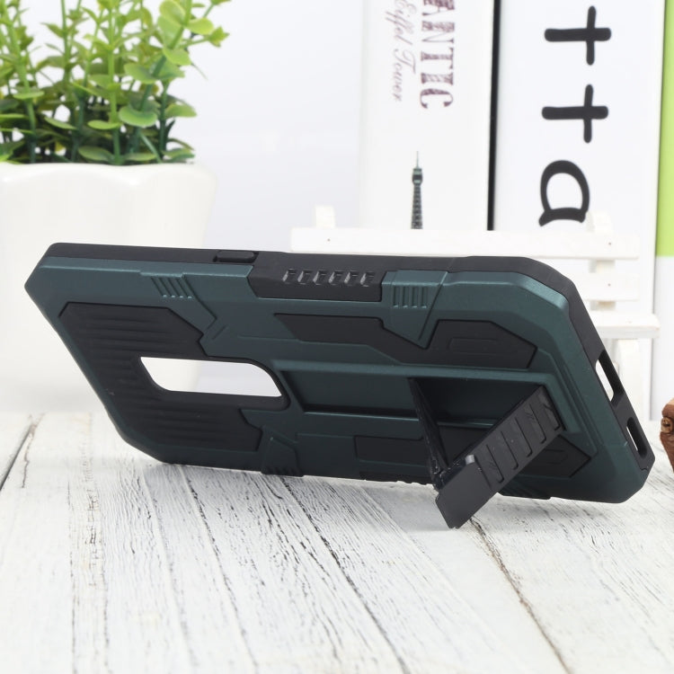 For vivo V17 Pro Vanguard Warrior All Inclusive Double-color Shockproof TPU + PC Phone Case with Holder