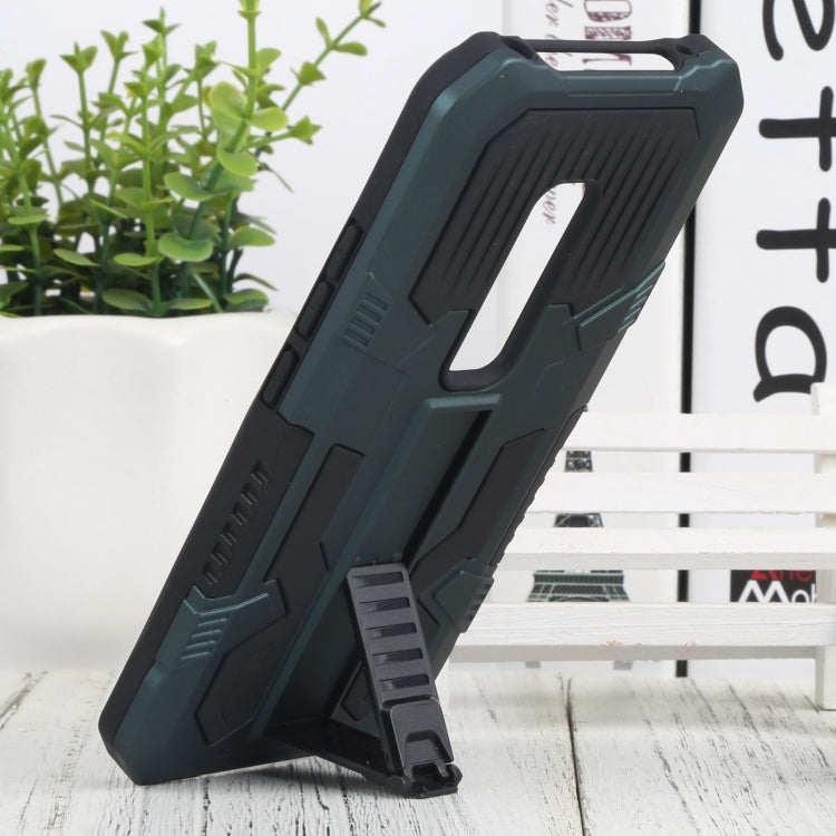 For vivo V17 Pro Vanguard Warrior All Inclusive Double-color Shockproof TPU + PC Phone Case with Holder