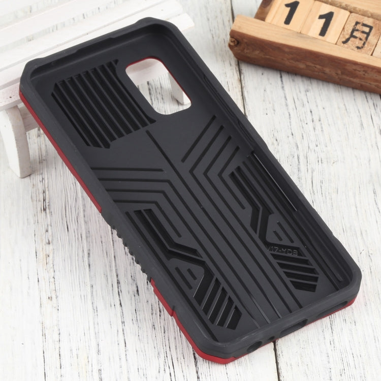 For vivo V19 Indonesia Version Vanguard Warrior All Inclusive Double-color Shockproof TPU + PC Phone Case with Holder