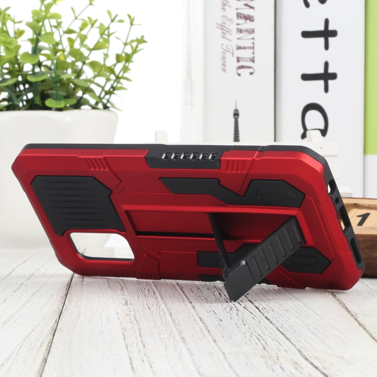 For vivo V19 Indonesia Version Vanguard Warrior All Inclusive Double-color Shockproof TPU + PC Phone Case with Holder