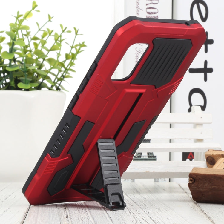 For vivo V19 Indonesia Version Vanguard Warrior All Inclusive Double-color Shockproof TPU + PC Phone Case with Holder