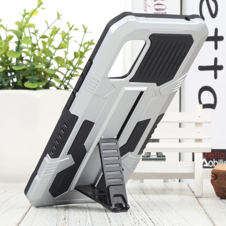 For vivo V19 Indonesia Version Vanguard Warrior All Inclusive Double-color Shockproof TPU + PC Phone Case with Holder