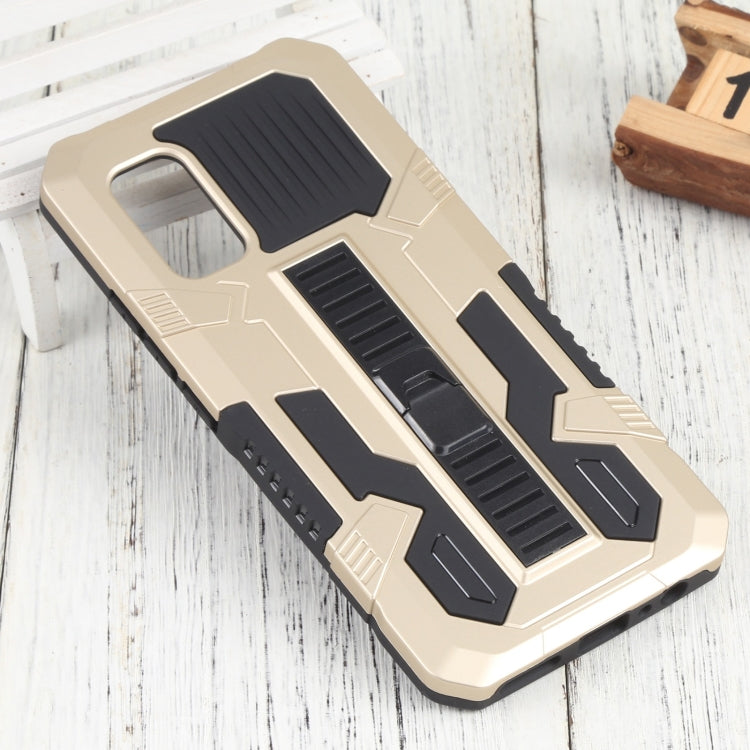 For vivo V19 Indonesia Version Vanguard Warrior All Inclusive Double-color Shockproof TPU + PC Phone Case with Holder