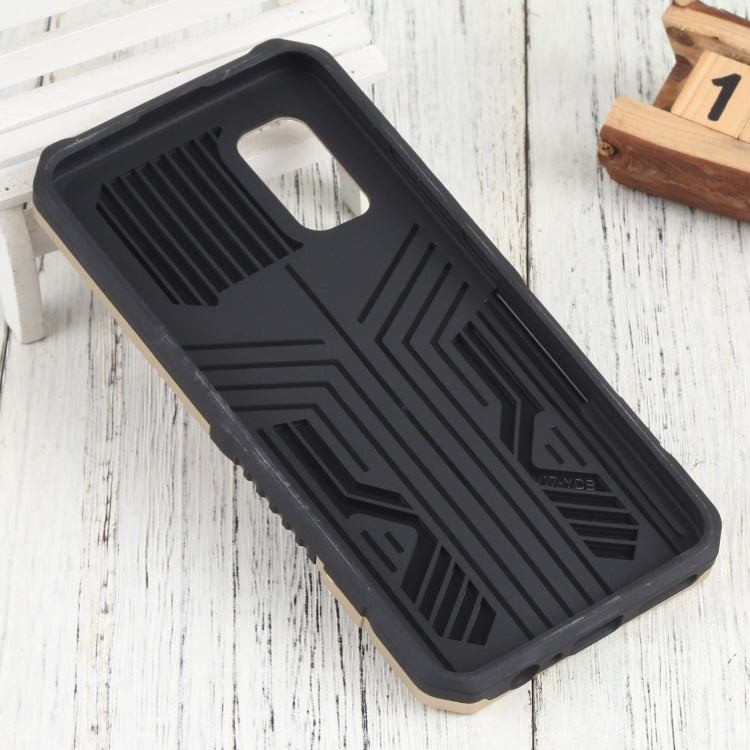 For vivo V19 Indonesia Version Vanguard Warrior All Inclusive Double-color Shockproof TPU + PC Phone Case with Holder