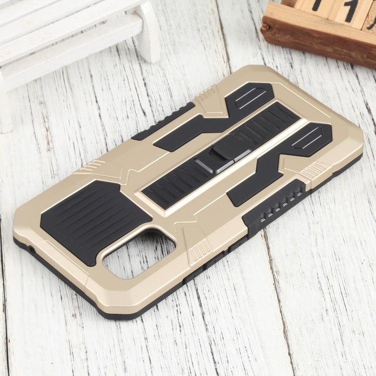 For vivo V19 Indonesia Version Vanguard Warrior All Inclusive Double-color Shockproof TPU + PC Phone Case with Holder