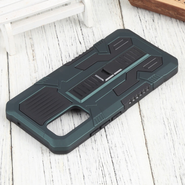 For vivo V19 Indonesia Version Vanguard Warrior All Inclusive Double-color Shockproof TPU + PC Phone Case with Holder