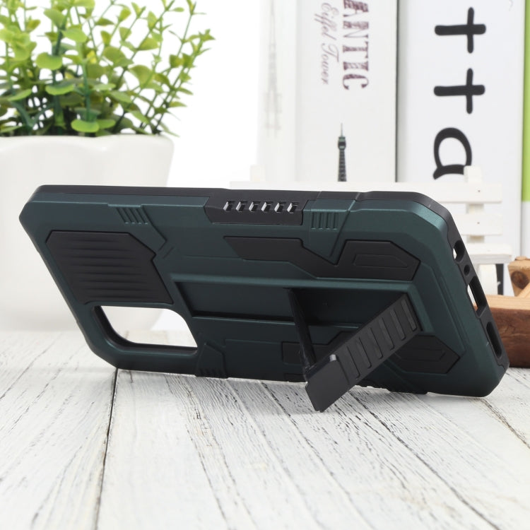 For vivo V19 Indonesia Version Vanguard Warrior All Inclusive Double-color Shockproof TPU + PC Phone Case with Holder