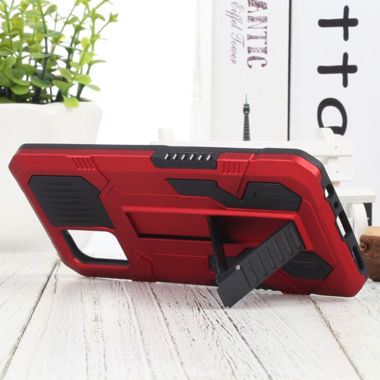 For vivo V20 Vanguard Warrior All Inclusive Double-color Shockproof TPU + PC Phone Case with Holder