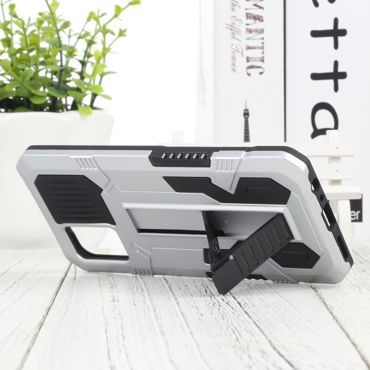 For vivo V20 Vanguard Warrior All Inclusive Double-color Shockproof TPU + PC Phone Case with Holder