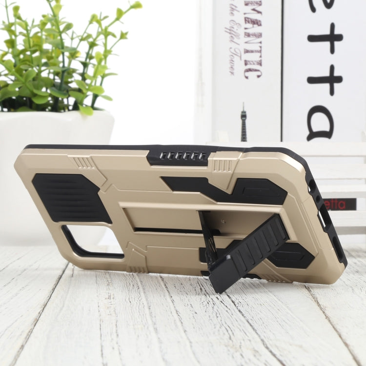 For vivo V20 Vanguard Warrior All Inclusive Double-color Shockproof TPU + PC Phone Case with Holder