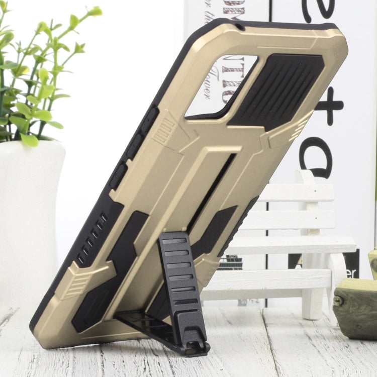 For vivo V20 Vanguard Warrior All Inclusive Double-color Shockproof TPU + PC Phone Case with Holder