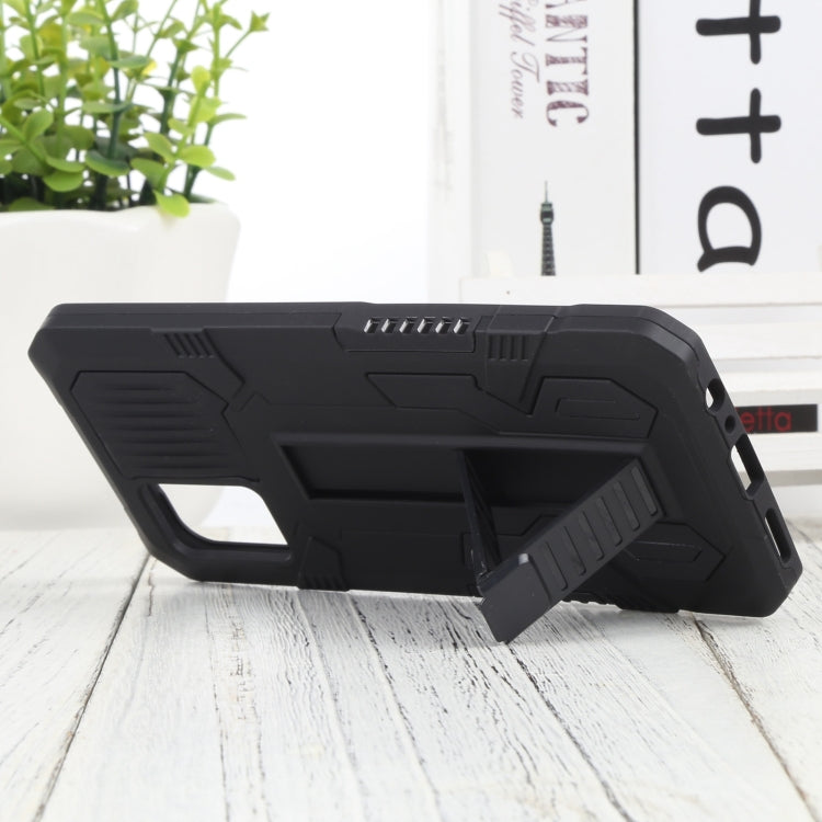 For vivo V20 Vanguard Warrior All Inclusive Double-color Shockproof TPU + PC Phone Case with Holder