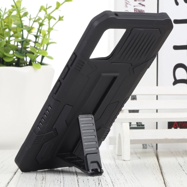 For vivo V20 Vanguard Warrior All Inclusive Double-color Shockproof TPU + PC Phone Case with Holder