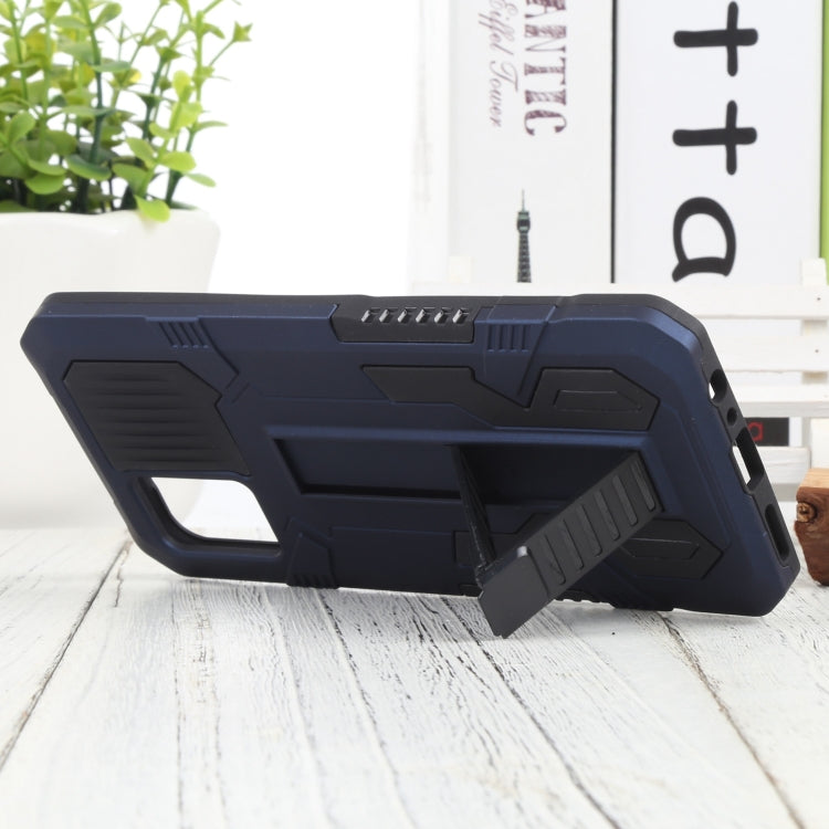 For vivo V20 Vanguard Warrior All Inclusive Double-color Shockproof TPU + PC Phone Case with Holder